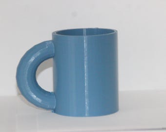 Taza personalizada impresa en 3D, 2 1/2 pulgadas de ancho