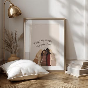 Female Friendship Empowerment Digital Print, Women Friends Embracing Quote Poster, Devine Feminine Energy Wall Art, Aesthetic Girl Group Art