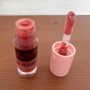 Natural Lip Gloss with Lip Plumper – Rosé Radiance – Moisturizing, High-Shine, Long-Lasting, Hydrating Gloss in Multiple Colors | Vegan