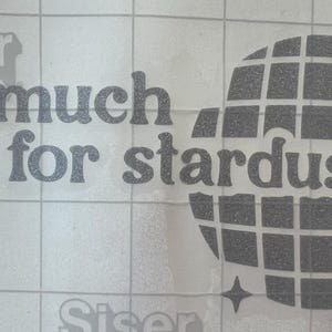 So Much For Stardust Glitter Sticker
