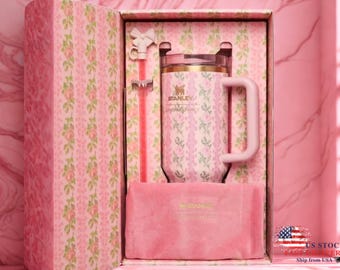 Stanley x LoveShackFancy 40oz Tumbler, Ribbon Rose Floral Quencher Cup