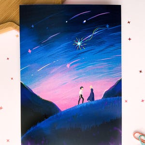 Estampa inspirada no castelo animado de Howl