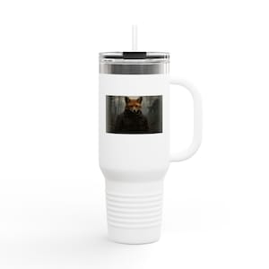 Fox Design Insulated Travel Mug: 40oz