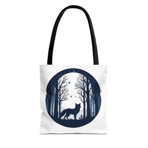 Forest Fox Tote Bag | Eco-Friendly Shopper, Travel Essential, Gift for Nature Lovers, Animal Art Bag, Reusable Grocery Tote