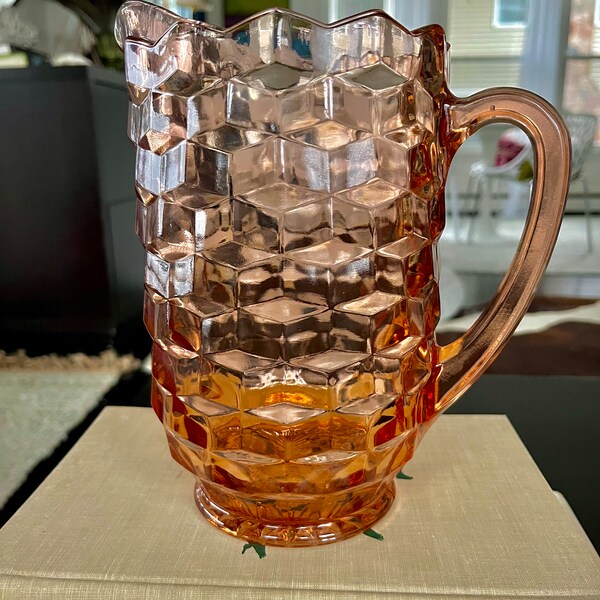 Pink Whitehall Glass Etsy