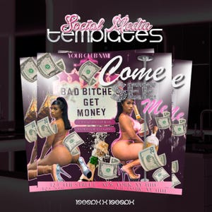 Bearbeitbare Stripper-Flyervorlage: DIY-Erwachsenenparty, Barveranstaltung (Canva, digitaler Download)