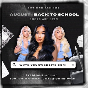 August booking flyer, August flyer