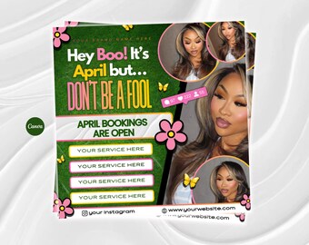 April booking flyer, April flyer
