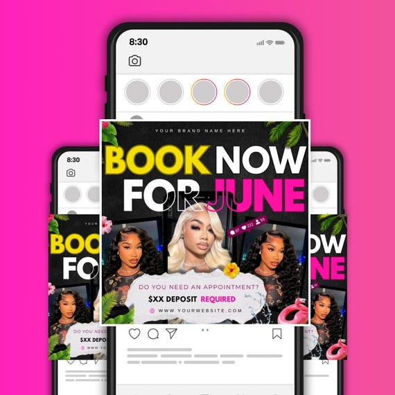 June booking flyer, June flyer