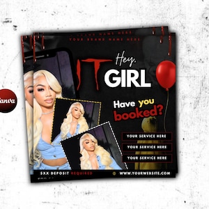 October booking flyer, October flyer, October, booking flyer, Hair flyer, nail flyer, lash flyer, booking template, Halloween flyer, special