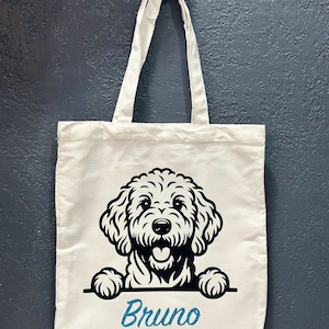 Custom-made dog tote bags