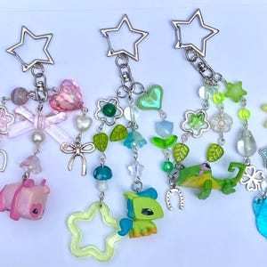 Wildworks Animal Jam Adopt-A-Pet keychains | nostalgic gift idea, custom made and beaded, bag, backpack, purse charm | Animal Jam gift idea