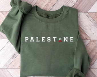 Palestine Sweatshirt, Palestine Shirt, Free Palestine Sweater, Palestine Flag Crewneck, Stand With Palestine Tshirt, Gaza Unisex Tee