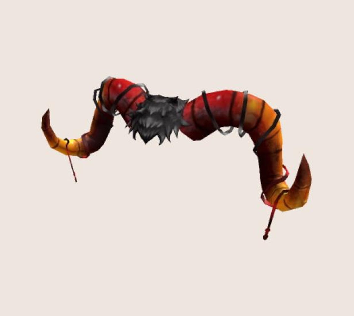 Roblox DLC Fiery Ram Horns Limited Edition *DIGITAL Code* Worldwide ...