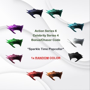 Roblox x1 RANDOM POPCOLLAR Toy Code *DIGITAL Code* Worldwide | x1 Random Sparkle Time Popcollar Action Series 6 Celebrity Series 4 Bonus