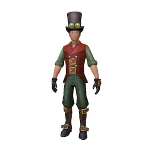 Roblox DLC Steampunk Inventor Bundle Limited Edition *DIGITAL Code* Worldwide | Steampunk Inventor Rthro Accessory Bundle Avatar