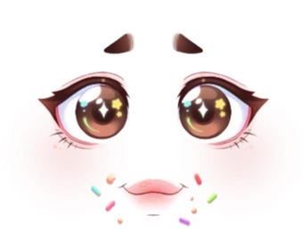 Roblox DLC Kandi's Sprinkle Face Edición limitada *Código DIGITAL* Mundial / Editor de avatares con código de juguete Sprinkle Face