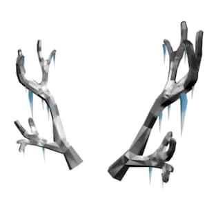 Roblox DLC Frozen Antlers of Everfrost Hat Limited Edition *DIGITAL Code* Worldwide | Celebrity Series Chaser Code Super RARE Accessory