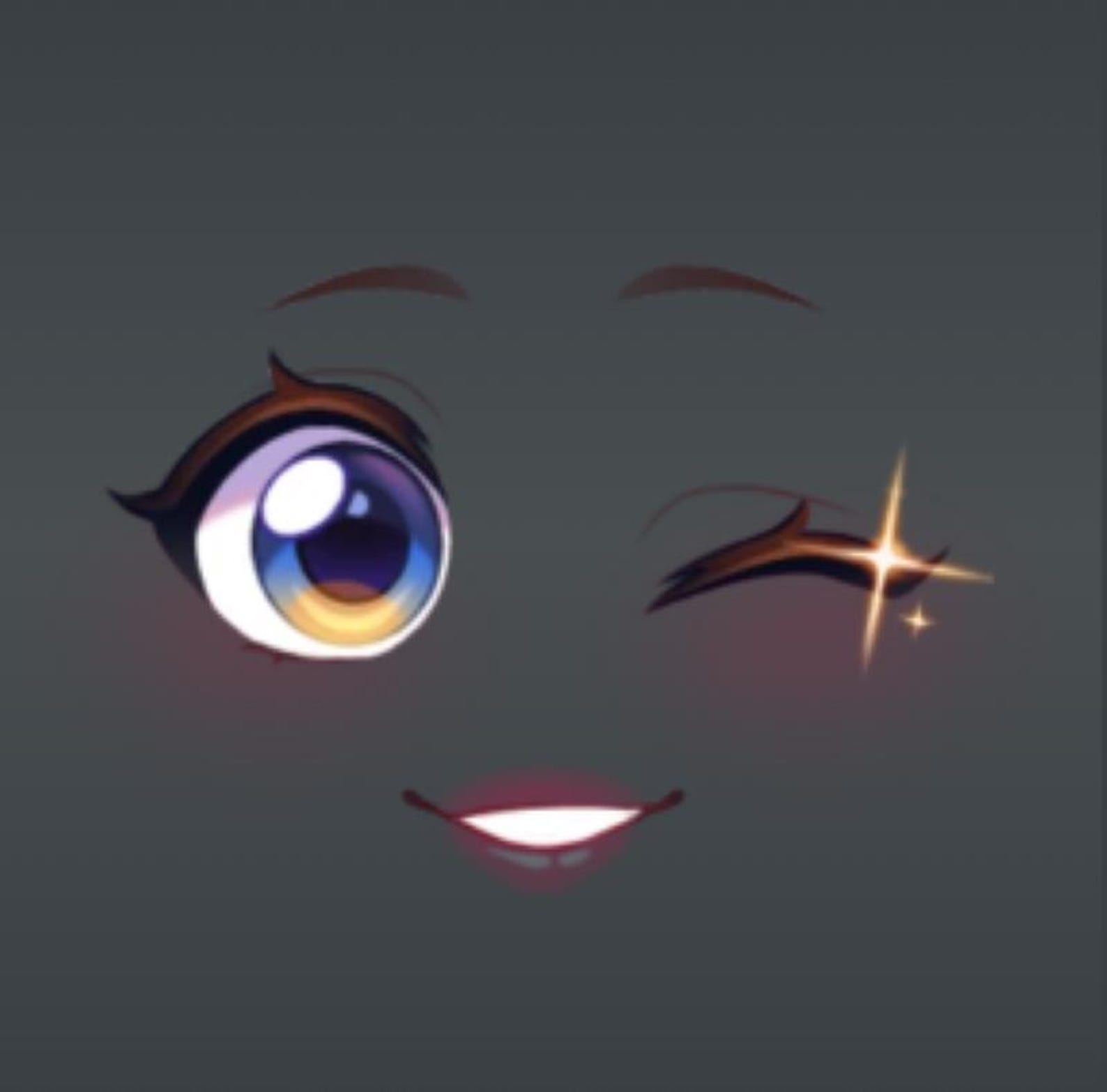 Roblox DLC Sparkling s Friendly Wink Face Limited Edition DIGITAL Code 