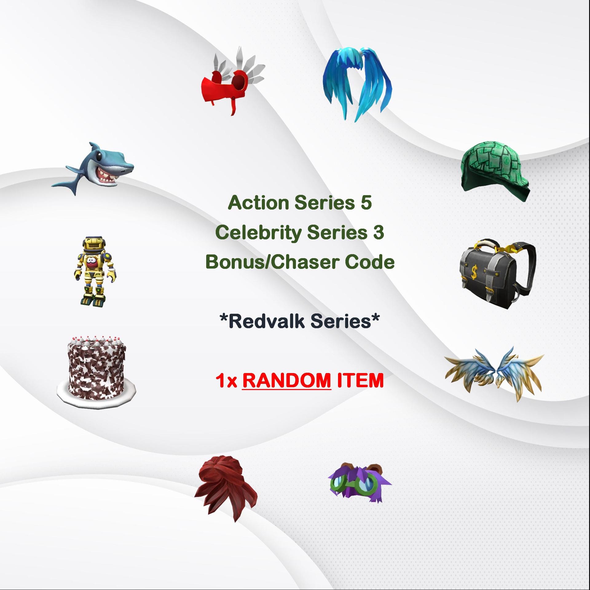 Roblox X1 RANDOM REDVALK Series Toy Code *DIGITAL Code* Worldwide