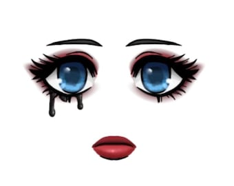 DLC de Roblox: Cara de Lágrimas de Dolor, Edición Limitada *Código DIGITAL* Mundial / Código de Juguete Cara Gótica Emo Editor de Avatares