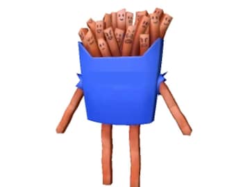 Roblox DLC Pile O' Sweet Potato Fries Bundle Limited Edition *DIGITAL Code* Worldwide | Gang O' Fries Accessory Bundle Avatar
