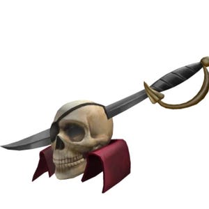 Roblox DLC Impaled Pirate Skull Maske Limited Edition *DIGITAL Code* Weltweit | Aufgespießt Piraten-Totenkopf-Masken-Hut Accessoire-Avatar-Herausgeber