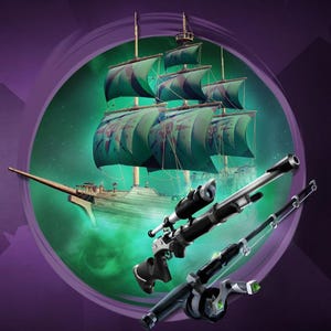Sea of Thieves DLC Obsidian Eye of Reach Pack Limited Edition *DIGITAL CODE* Worldwide | Obsidian Fishing Rod, Sails, Eye of Reach Bundle