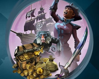 Sea of Thieves DLC Kraken Classic Bundle Limited Edition *DIGITAL CODE* Worldwide | Kraken Cutlass, Jacket, Hat, Figurehead, Sails, Monkey