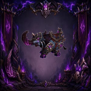 World of Warcraft DLC WoW Thunder-Ridged Elekk Mount Limited Edition *DIGITAL CODE* Worldwide - Purple Elephant Mammoth Mount