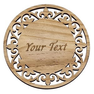 personalised Wooden Coaster