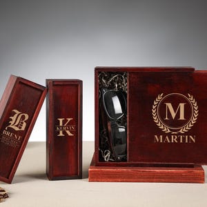 Personalisierte Geschenkbox aus Holz, personalisierte Geschenkbox für Trauzeugen, Trauzeuge Geschenk, Trauzeuge Vorschlag, Geschenkbox für Mann, leere Holzkiste