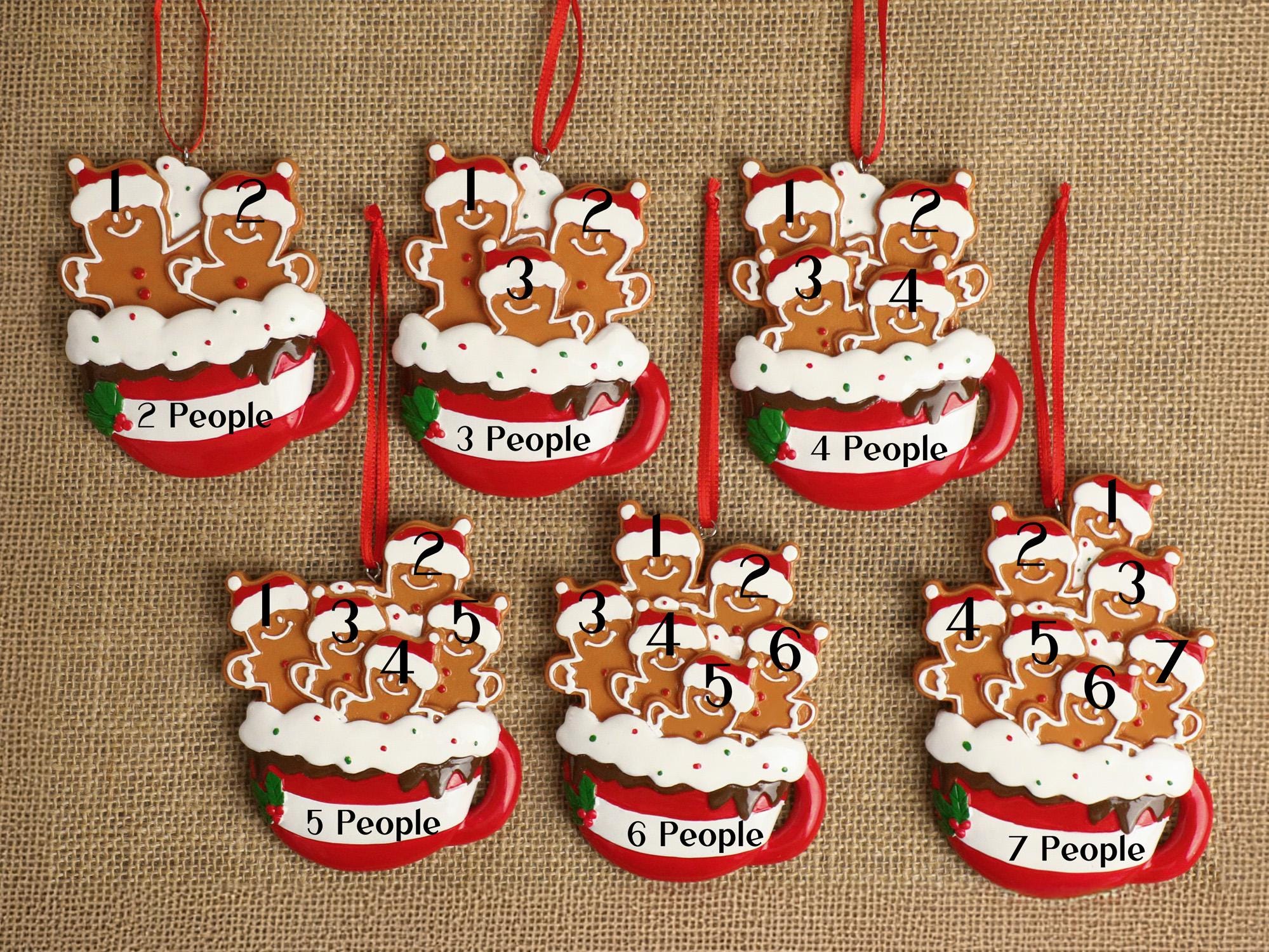 Personalized Gingerbread Christmas Ornament 2025, Custom Resin Family Ornament, Custom Christmas Gift,Personalized Xmas Gift,Christmas Decor