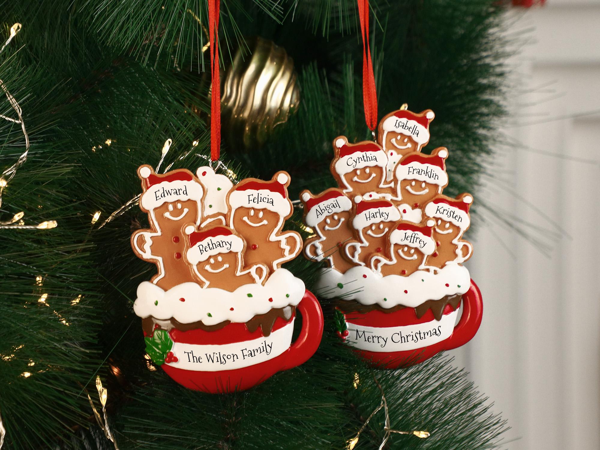 Personalized Gingerbread Christmas Ornament 2025, Custom Resin Family Ornament, Custom Christmas Gift,Personalized Xmas Gift,Christmas Decor