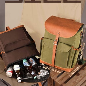 Regalos para padrinos de boda, mochila térmica personalizada, mochila térmica para almuerzo, nevera para cerveza de golf, nevera para senderismo imagen 7