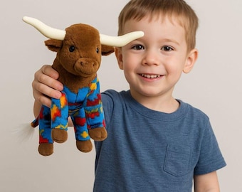 Longhorn Cow Plush Toy