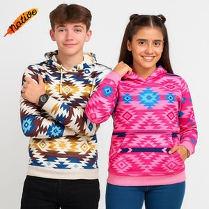 Kids’ Southwestern Pattern Sweatshirt Hoodie – Nativo Exclusive