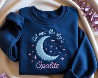 EMBROIDERED Opalite Showgirl Sweatshirt, But Now The Sky Is Opalite Shirt, Dancing Through The Lightning Strikes Tee, Showgirl Era Shirt