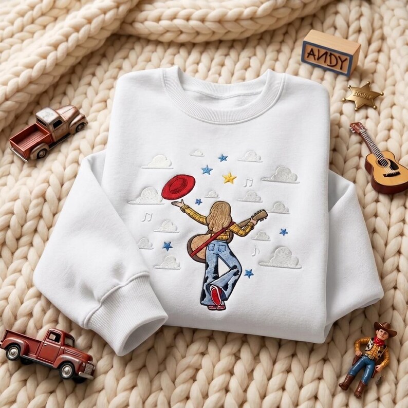 Disney Toy Story 5 Embroidered Sweatshirt, Disney Cowgirl Shirt, Disney Pixar Fans Shirt, Toy Story Fan Shirt, Disney World Shirt image 7
