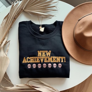 New Achievement Dungeon Crawler Carl Embroidered Sweatshirt, Gift For Reader Shirt, Fantasy Science Fiction Book Lover Donut Fan Tee