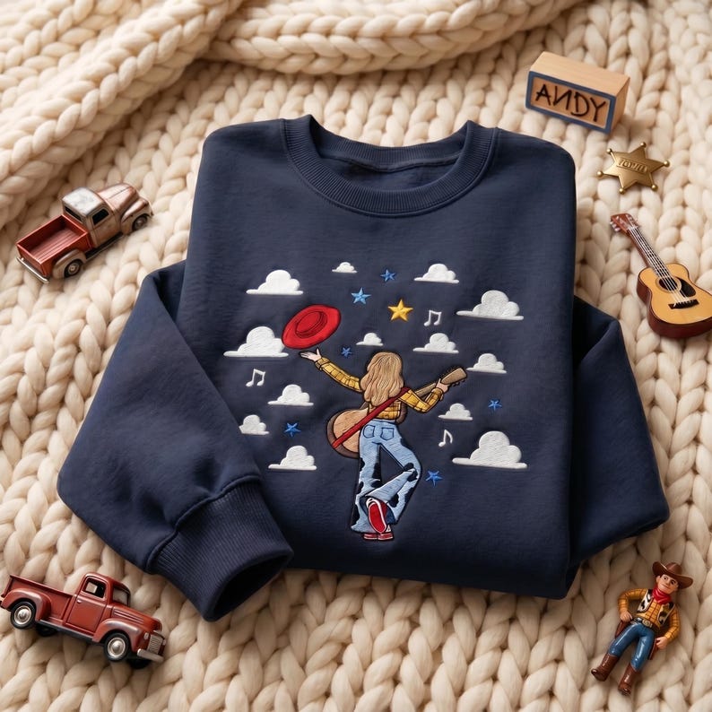 Disney Toy Story 5 Embroidered Sweatshirt, Disney Cowgirl Shirt, Disney Pixar Fans Shirt, Toy Story Fan Shirt, Disney World Shirt image 5