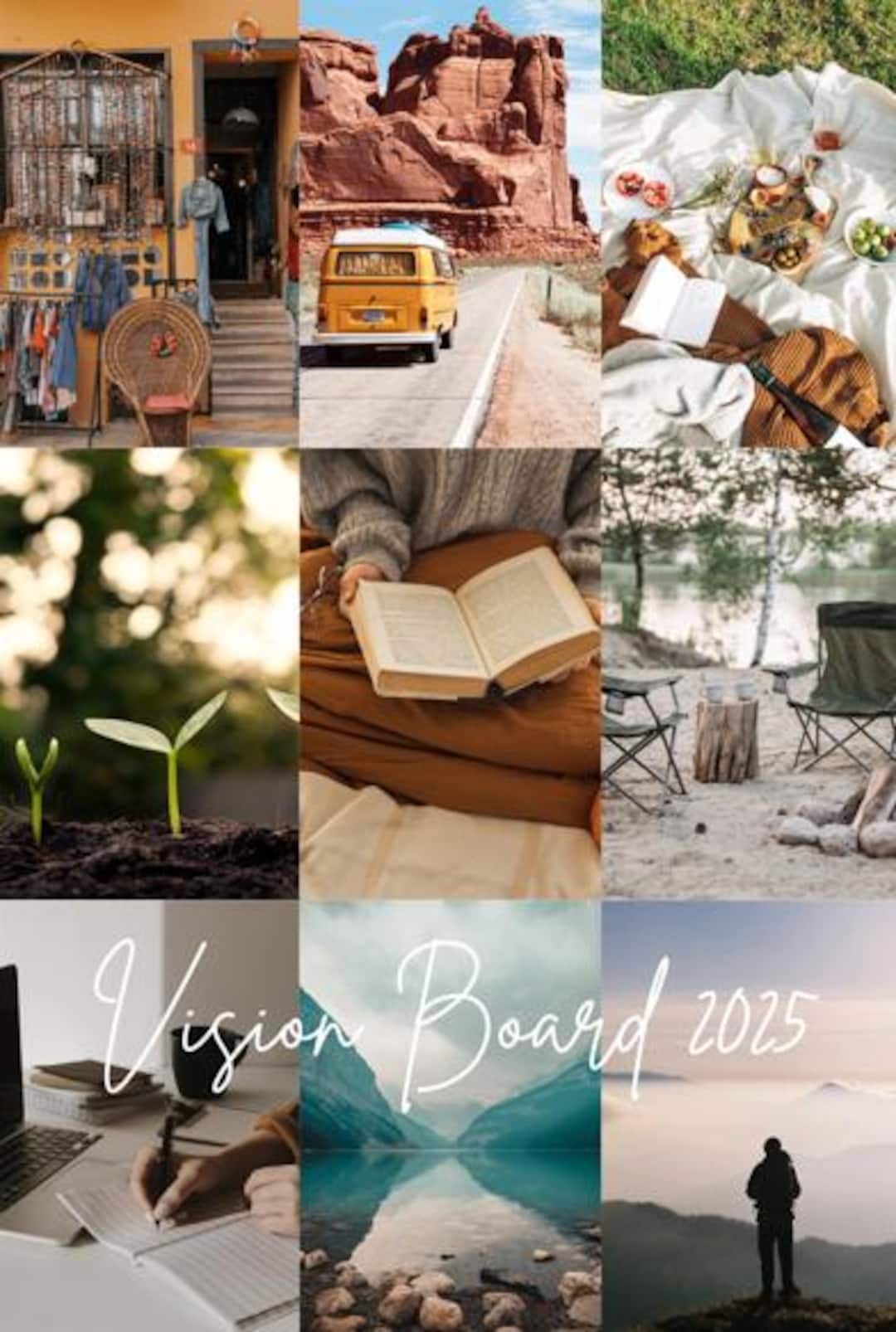 Printable Vision Board Kit - Inspire Your Dreams and Goals - Etsy