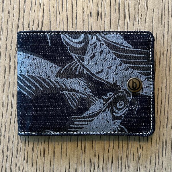 Koi Fish Denim Wallet