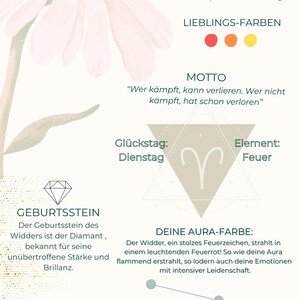 Geburtstag Widder Sternzeichen Karte Geschenk