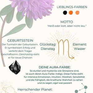 Sternzeichen Skorpion Geburtstag Geschenk Karte