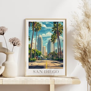San Diego USA America Digital Download Print | Watercolour Poster | Home Decor | Printable Wall Art | Travel Poster