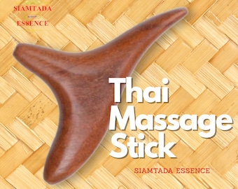 Wooden Reflexology Massage Stick: Thai Acupressure Tool