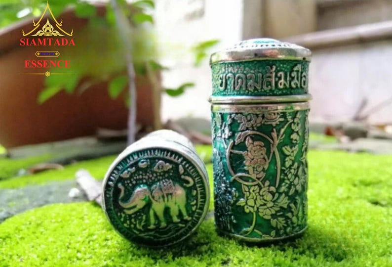 Thai Herbal Inhaler, Hand of Buddha som O Mue With Traditional Thai