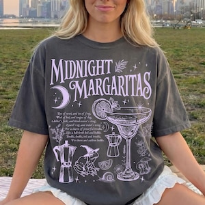 Comfort Colors® Midnight Margaritas Shirt, Salt Rosemary Lavender Love Shirt, Witchy Tee, Margarita Halloween Shirt, Practical Magic Shirt