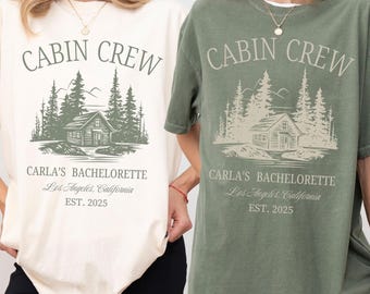 Custom Cabin Crew Bachelorette Sweatshirt, Camping Bachelorette Party Shirt, Bachelorette Favors, Bachelorette Crewneck, Girls Trip Shirt